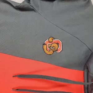 Nike‎ Hoodie Womens Sz M Cornell Dry Academy Pullover Sweatshirt Gray Red Bear thumbnail 3