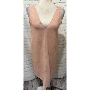Zara Faux Suede Addison Shift Dress Pink Size Medium thumbnail 2