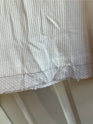 Free People White Ribbed Cold-Shoulder Women’s Top thumbnail 2
