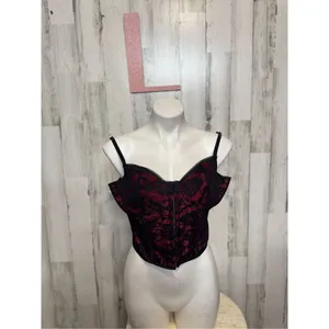 Red and black corset size large thumbnail 2