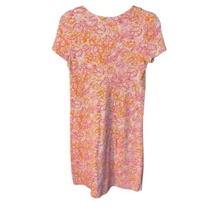 Lilly Pulitzer Kelsea Dress in Ten Speed‎ Bicycle Print Sz XS Orange Pink thumbnail 3