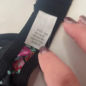 Biatta Intimates lingerie. Size 34B. Sheer nylon and spandex. Push up bra. thumbnail 5