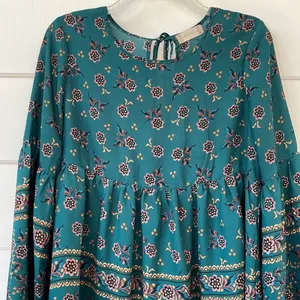 Altar’d State Floral Boho Peasant Top Small thumbnail 3