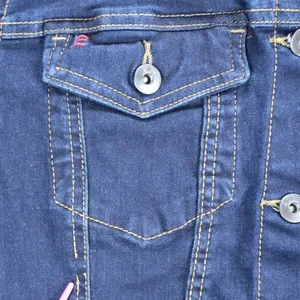 EV1 Ellen DeGeneres Womens Dark Wash LOVE Graphic Denim Jacket Blue Trucker thumbnail 5