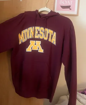 Minnesota Gophers Hoodie Red Size M thumbnail 1
