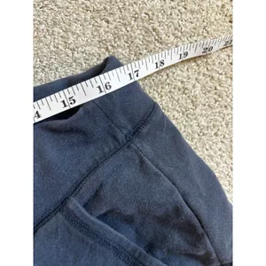 L.L. Bean Sweatpants Large Navy Blue Wide Leg Drawstring Loungewear 275705 thumbnail 6