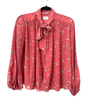 ARITZIA Wilfred Barbara Floral Pleated Blouse XS‎ thumbnail 1
