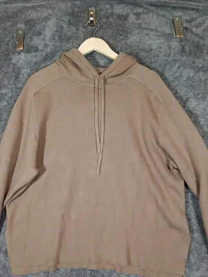 Roots Womens XL Camel Tan Pull Over Hoodie Lenzing Ecovero Viscose Blend thumbnail 5