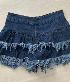 AC Rendon Jean Skort Size 2 thumbnail 1