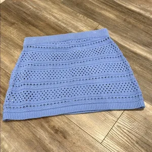 Free People FP Beach Mairead Fauxchet Skirt Periwinkle XL thumbnail 4