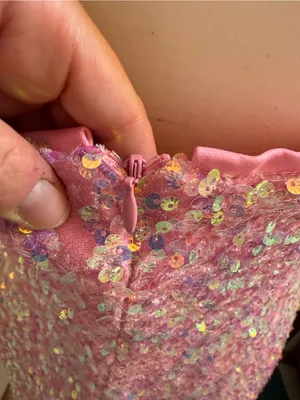 Lulu’s Pink Sequin Spaghetti-Strap Mini Dress thumbnail 3