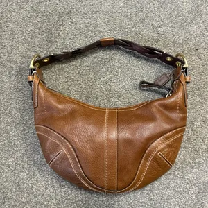 Rare Vintage Coach Tobacco Brown Leather Soho 10042 Leather Shoulder Bag Y2K thumbnail 2