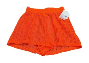 KIWI + PUNCH bright orange knit shorts nwt thumbnail 1