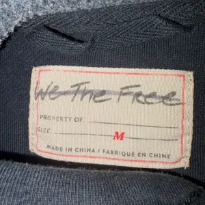 Free People We The Free Gray & Black Sadie Surplus Slouchy Longline Fleece Sweatshirt Jacket Top Medium thumbnail 6