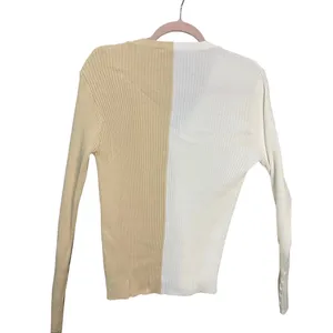 STAUD‎ Cargo Colorblock Rib Knit Cardigan Size Large Long Sleeve Stretch thumbnail 4