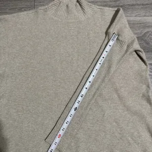 Cyrus Mock Neck Pullover Knit Strechy Sweater Dolman Sleeve‎ Women Small Beige thumbnail 11