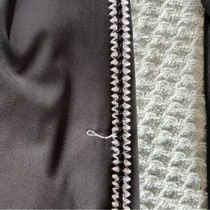 Aerie Offline Goals Black Crochet 7/8 Leggings M Medium thumbnail 6
