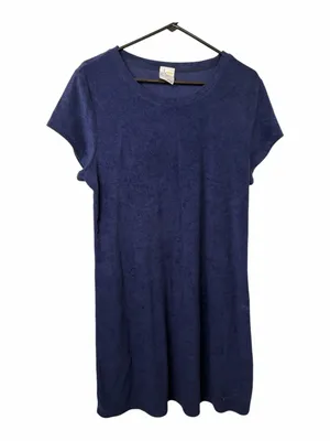 Offline by Aerie Women's Navy Short-Sleeve Terry Shift Dress thumbnail 1