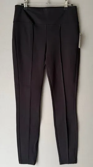 Nine West Office Siren Academia Pintuck Skinny Ponte Trousers Black‎ thumbnail 1