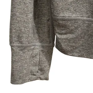 Yogalicious Women's Gray Long‎ Sleeve Top Open Back Thumb Holes Size M thumbnail 6