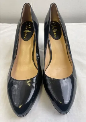 Cole Haan Women's Black Patent Leather Shoes/Heels 3.25" Size 8B SKU 2971 thumbnail 1