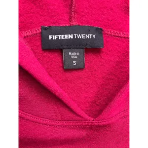 Fifteen Twenty Hoodie Women‎ Small Magenta Excellent Tie Cuff Modal Blend Top thumbnail 2