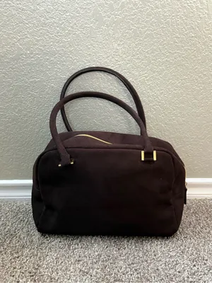 Victoria’s Secret Angel Y2K Chocolate Brown Top Handle Bowler Handbag thumbnail 12