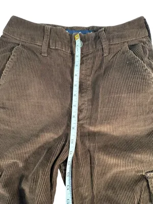 Hollister Womens 28 Brown Corduroy Cargo Pants Ultra High Rise Baggy Wide Leg thumbnail 9