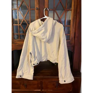 Free People We The Free Dreamers Hooded Fleece Jacket Cream Beige Large OB958949 thumbnail 3