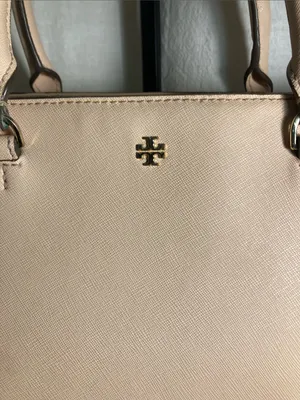 Tory Burch Robinson Large Pale Leather Satchel with Detachable Strap thumbnail 2