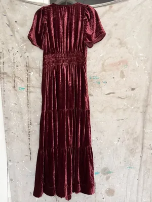 Anthropologie the Somerset Velvet Maxi Dress thumbnail 5