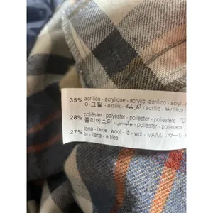 Zara Brown Wool Plaid Check Collared Long Sleeve Button Down Shirt Coat Jacket S thumbnail 7