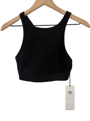 Alo ALOSOFT ICONIC 90'S BRA BLACK Size M NWT thumbnail 6