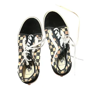 Vans Old Skool Checkerboard Skate Shoes Black Unisex Size 5.5 thumbnail 3