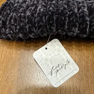 Free People Chalet Fairisle Pom Beanie Hat Black/Gold Metallic Combo One Size‎ thumbnail 9