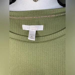 Lauren Conrad Intimates Green Ruffle Top thumbnail 8