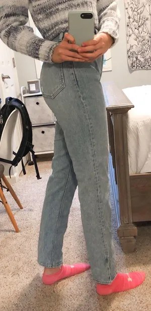 Abercrombie & Fitch A&F Wide Leg Flare Jeans thumbnail 3