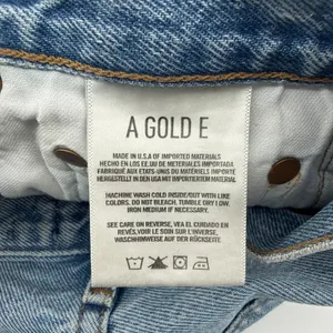 AGOLDE Riley High Rise Straight Crop Jeans Light‎ Wash Distressed 23 A056B-811 thumbnail 9