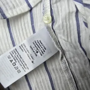 J. Crew NWT Women's Puff‎ Sleeve Top in Sheer Gauze White Striped Size XS thumbnail 6