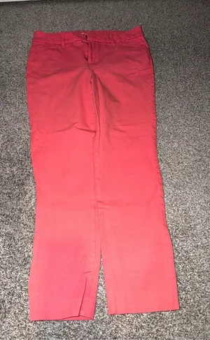 Old Navy Coral Straight-Leg Pants thumbnail 1