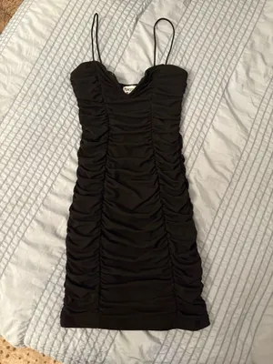 Princess Polly I Want You Black Mini Dress thumbnail 2