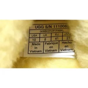 UGG Fluff Yeah Slide Women 10 Yellow Excellent Sheepskin Fuzzy Slingback thumbnail 6