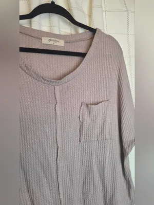 Arula Boxy Crop Tee Purple Size 2X thumbnail 3