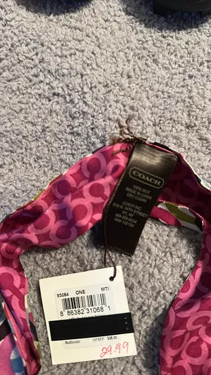 Coach Purse Scarf Signature thumbnail 3