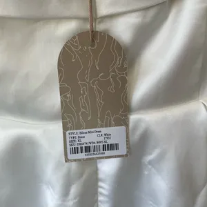 NWT Meshki White Satin Mini Eileen Dress thumbnail 6