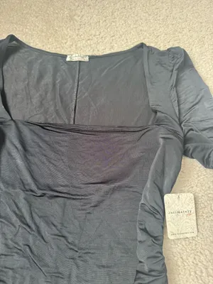 Free People Intimately Top Black Long Sleeve thumbnail 2