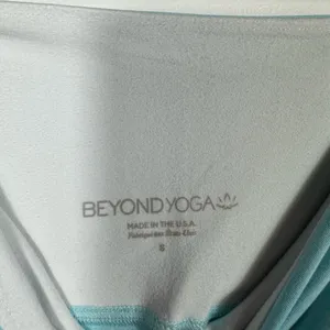 Beyond Yoga Leggings Small‎ Aqua Blue Mesh Panel High Rise Yoga Pants thumbnail 8