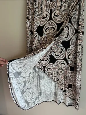 Anthropologie Maeve Corvo Wrap Skirt Paisley Pull‎ On Stretch Size XS thumbnail 4