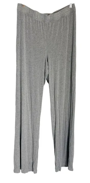Skims Heather Gray Wide Leg Pull-On Stretch Jersey Loungewear Pajama Pants Large thumbnail 1