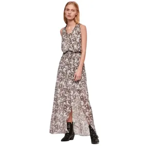 AllSaints Nyla Floral Ruffle Maxi Dress Grunge Romantic thumbnail 2